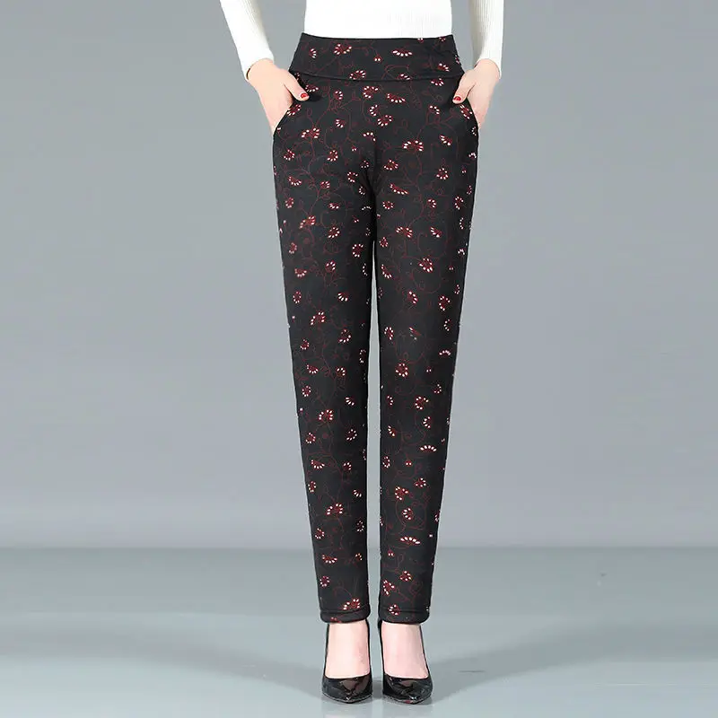2022 Women Winter Fashion Printed Velvet Cotton Trousers Female High Waist Straight Pants Ladies Middle-aged Mother Trousers C36
2022 Women Winter Fashion Printed Velvet Cotton Trousers Female High Waist Straight Pants Ladies Middle-aged Mother Trousers C36