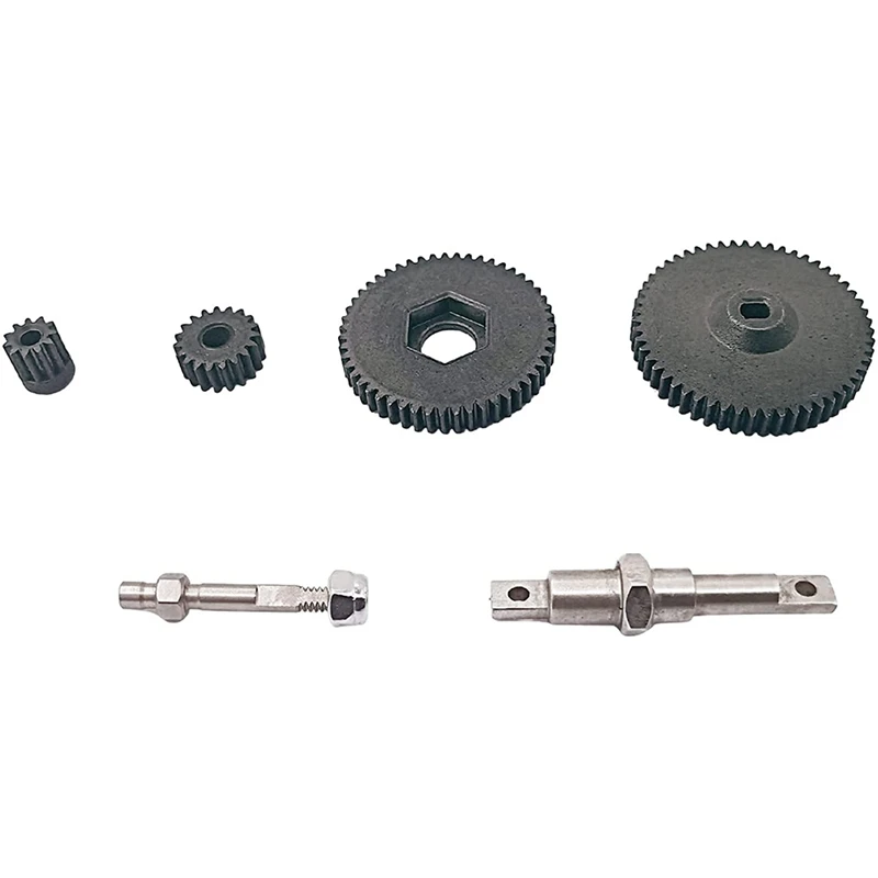 Transmission Gear Set Heavy Duty Steel Gearbox Gear with Shaft and Motor Gear for Axial SCX24 1/24 RC Crawler Car Parts
Transmission Gear Set Heavy Duty Steel Gearbox Gear with Shaft and Motor Gear for Axial SCX24 1/24 RC Crawler Car Parts