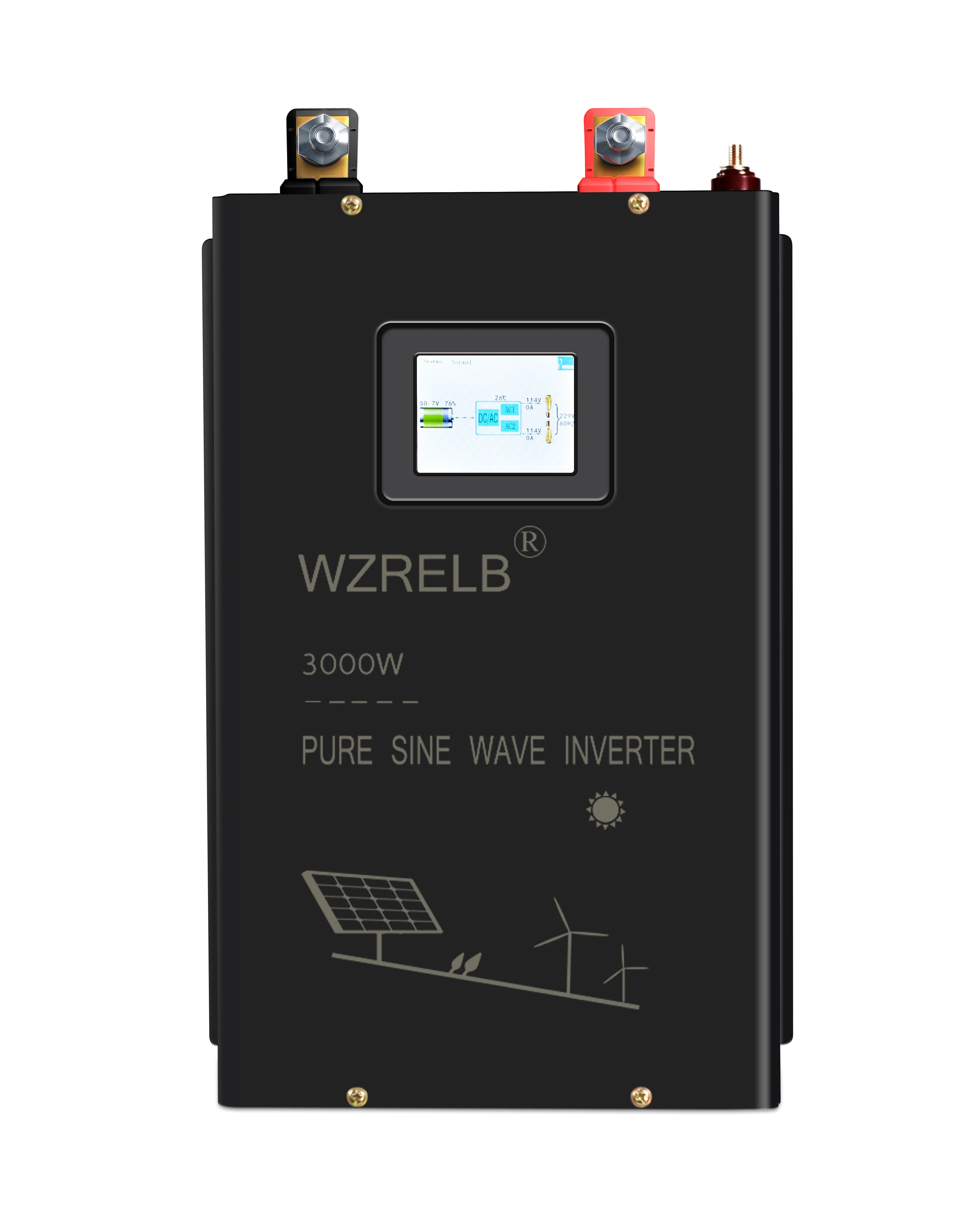 

Pure Sine Wave Split-phase Inverter 3000W 24V 48V DC to AC 120V 220V 240V Off Grid Inverter Solar Power System Battery Generator