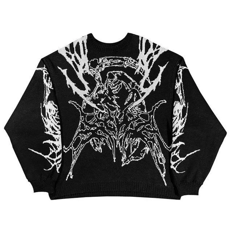 Men's Warm Quality Knitted Sweater Y2K Clothes Women's Pullover Streetwear Woollen Sweaters Punk Vintage Top Goth Winter Sweater
Men's Warm Quality Knitted Sweater Y2K Clothes Women's Pullover Streetwear Woollen Sweaters Punk Vintage Top Goth Winter Sweater
