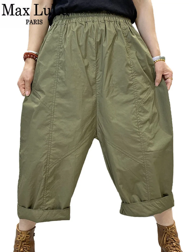 Max LuLu 2022 Fall Fashion Trousers Womens Loose Vintage Elastic High Waist Harem Pants Ladies Casual Harajuku Style Streetwear
Max LuLu 2022 Fall Fashion Trousers Womens Loose Vintage Elastic High Waist Harem Pants Ladies Casual Harajuku Style Streetwear