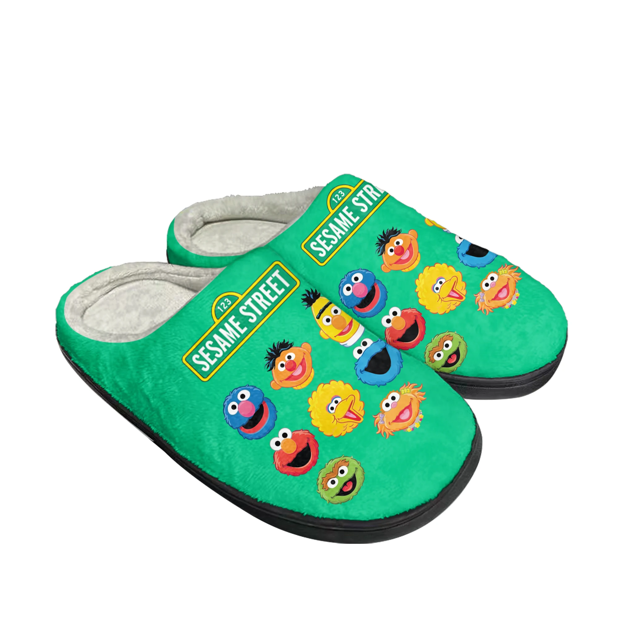 

Cartoon Sesame Street Comics Elmo Home Cotton Custom Slippers Mens Womens Sandals Plush Casual Keep Warm Shoes Thermal Slipper