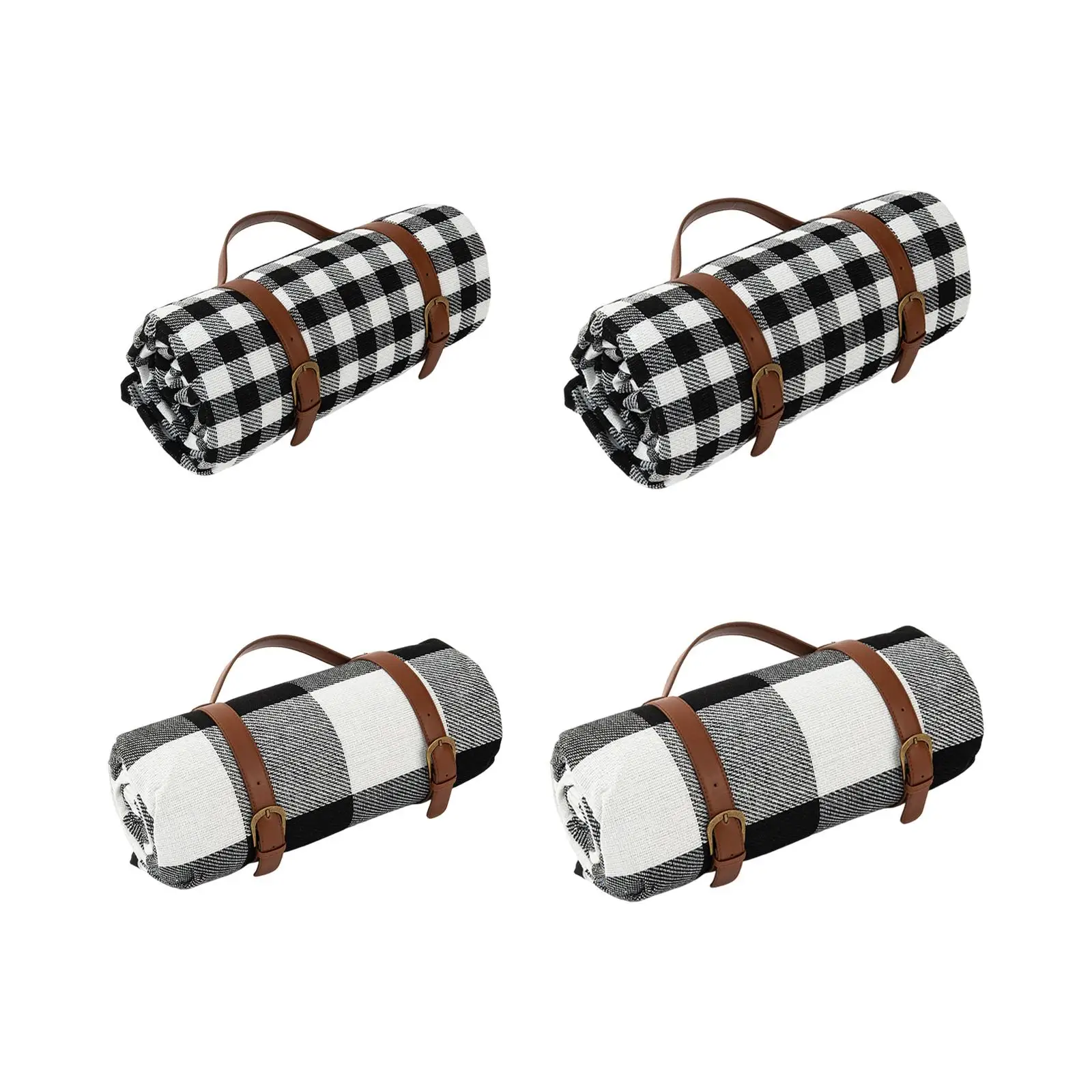 Picnic Blanket Supplies for Traveling Camping with PU Leather Carrier Handle 
Picnic Blanket Supplies for Traveling Camping with PU Leather Carrier Handle