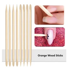 50/100pcs Nail Cuticle Pusher Orange Wood Sticks Manicures Remover Nail Gel Polish Spot Drill Tangerine Stick Nails Tools #67