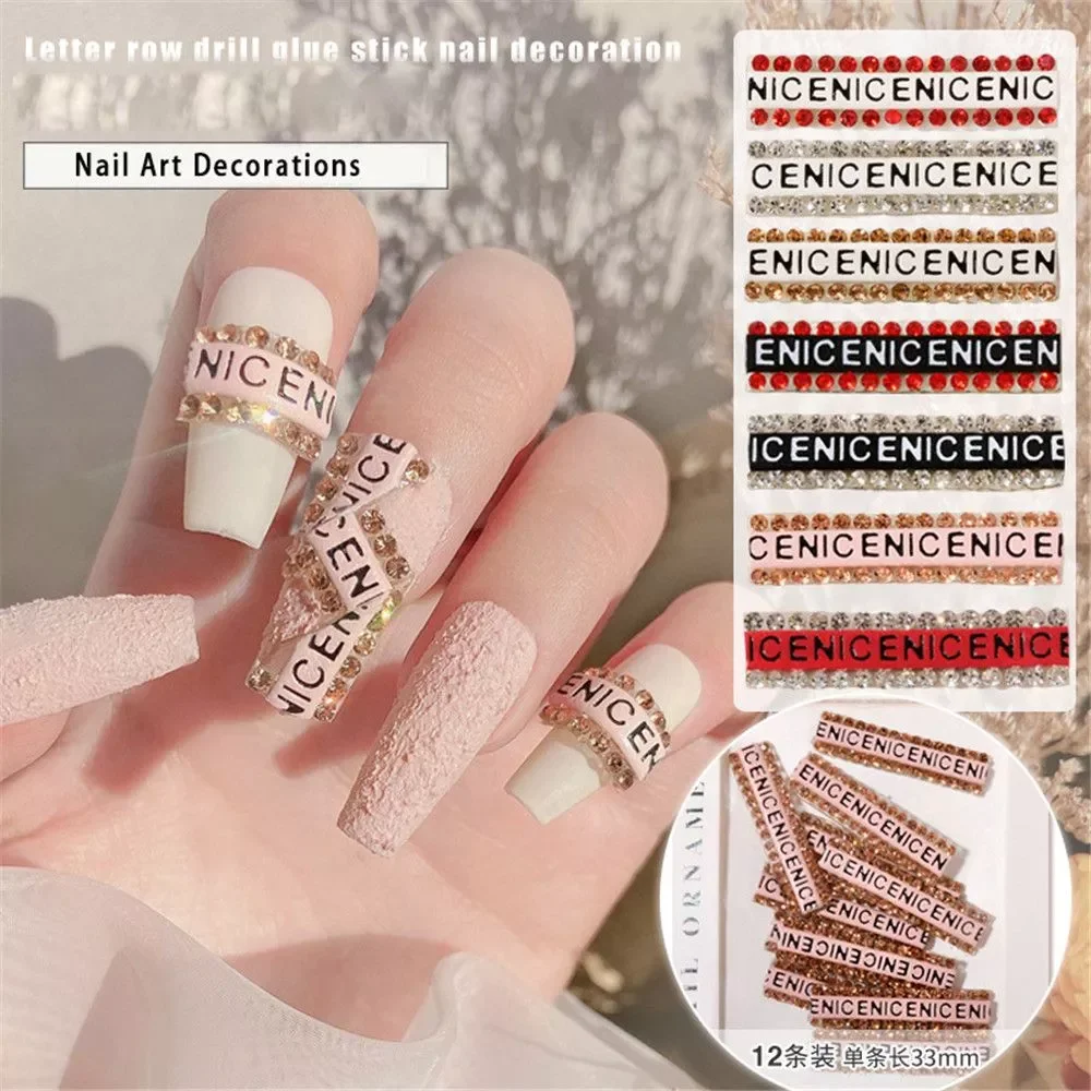 12Pcs 3D Nail Sticker Special Design Diamond Nail Art Decorations English Letters DIY Charms Beauty Manicure Tools
12Pcs 3D Nail Sticker Special Design Diamond Nail Art Decorations English Letters DIY Charms Beauty Manicure Tools