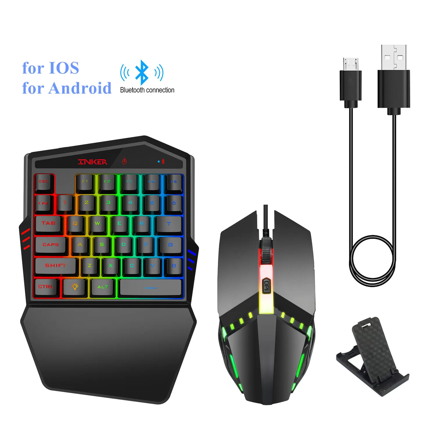 HXSJ K99 Ergonomic Keyboard and Mouse Combo One-handed Game Bluetooth Wireless Keyboard Internal Connector for Phone Tablet
HXSJ K99 Ergonomic Keyboard and Mouse Combo One-handed Game Bluetooth Wireless Keyboard Internal Connector for Phone Tablet