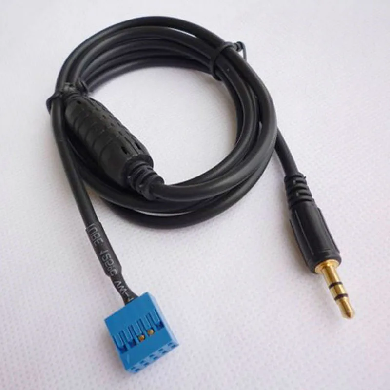 

Input Mode Auxiliary Cable Car Male Interface Adapter For BMW E46 98-06 Blue 10Pins Replacement Accessory Useful