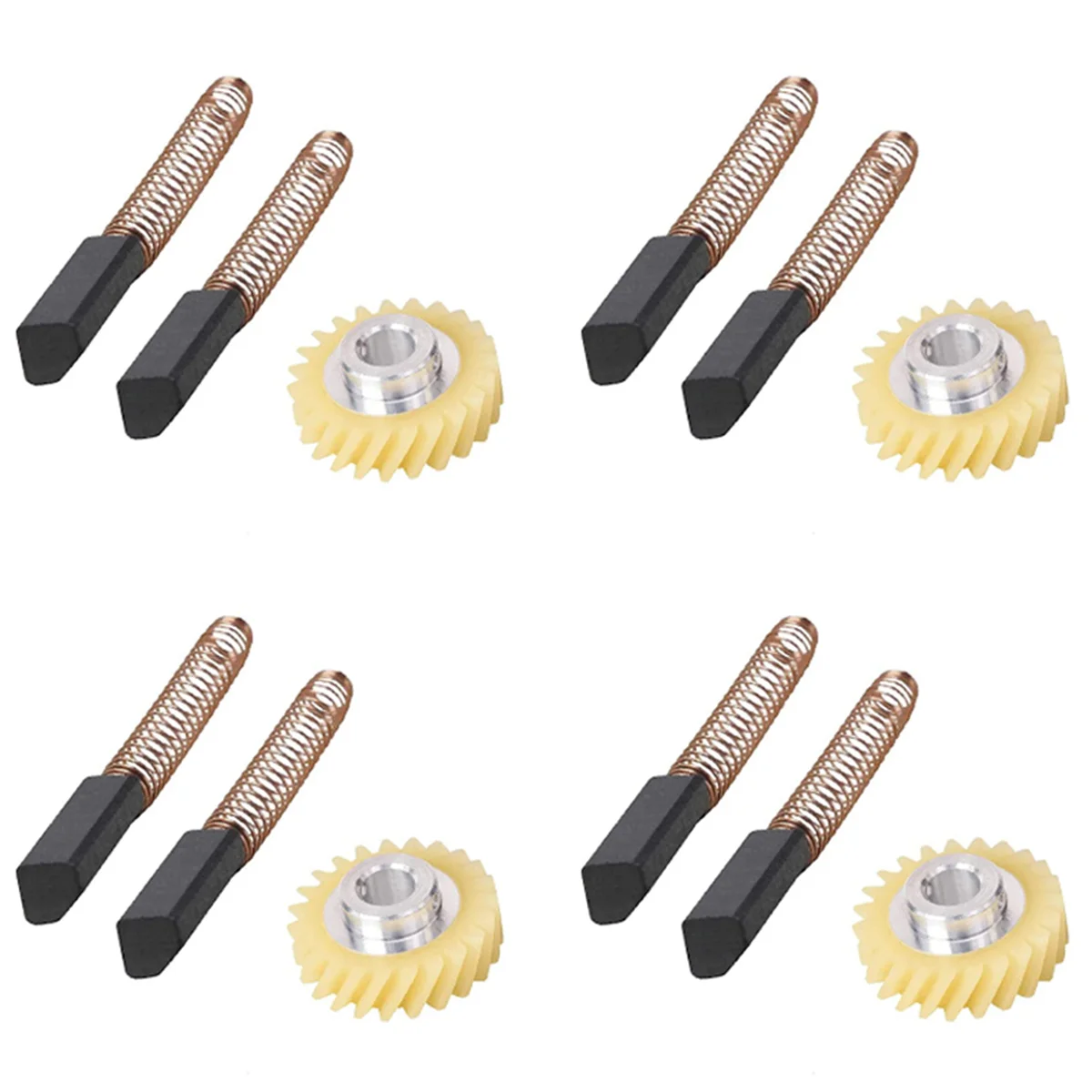 4X W10112253 9706416 Motor Brush W10380496 4162897 Mixer Worm Drive Gear for Stand & 4 Pair of Motor Brushes
4X W10112253 9706416 Motor Brush W10380496 4162897 Mixer Worm Drive Gear for Stand & 4 Pair of Motor Brushes