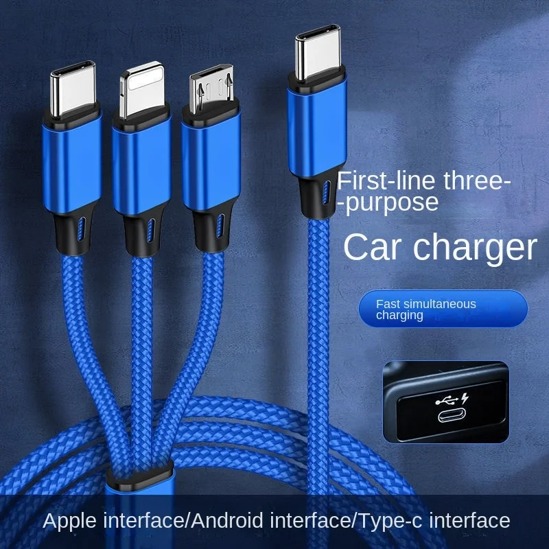 Creative PD one-to-three data cable typec to one-to-three car charging cable fast charging mobile phone three-in-one cable
Creative PD one-to-three data cable typec to one-to-three car charging cable fast charging mobile phone three-in-one cable