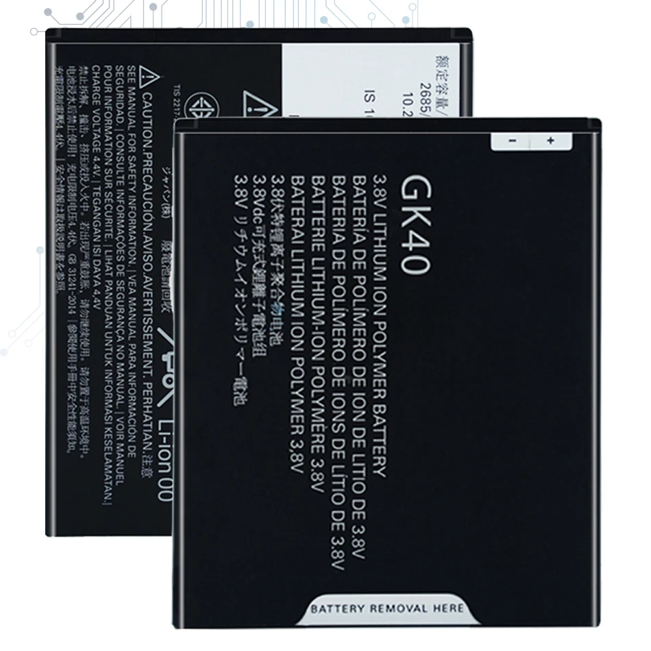 

GK40 2800mah Battery G4Play For Motorola Moto G4 Play E4 XT1766 XT1607 XT1609 XT1600 MOT1609BAT SNN5976A GK 40