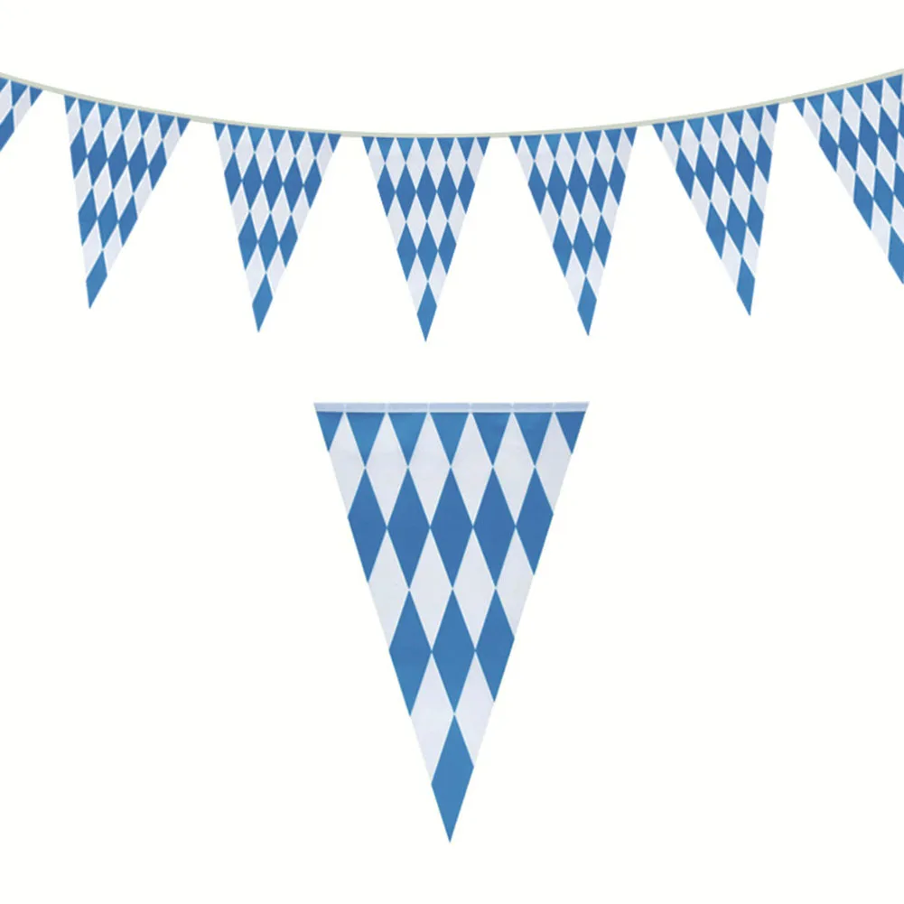 10m Oktoberfest Bavarian Blue White Lattice Plastic Banners Flag Pennant For Festival Indoor Outdoor Party Decorations
10m Oktoberfest Bavarian Blue White Lattice Plastic Banners Flag Pennant For Festival Indoor Outdoor Party Decorations