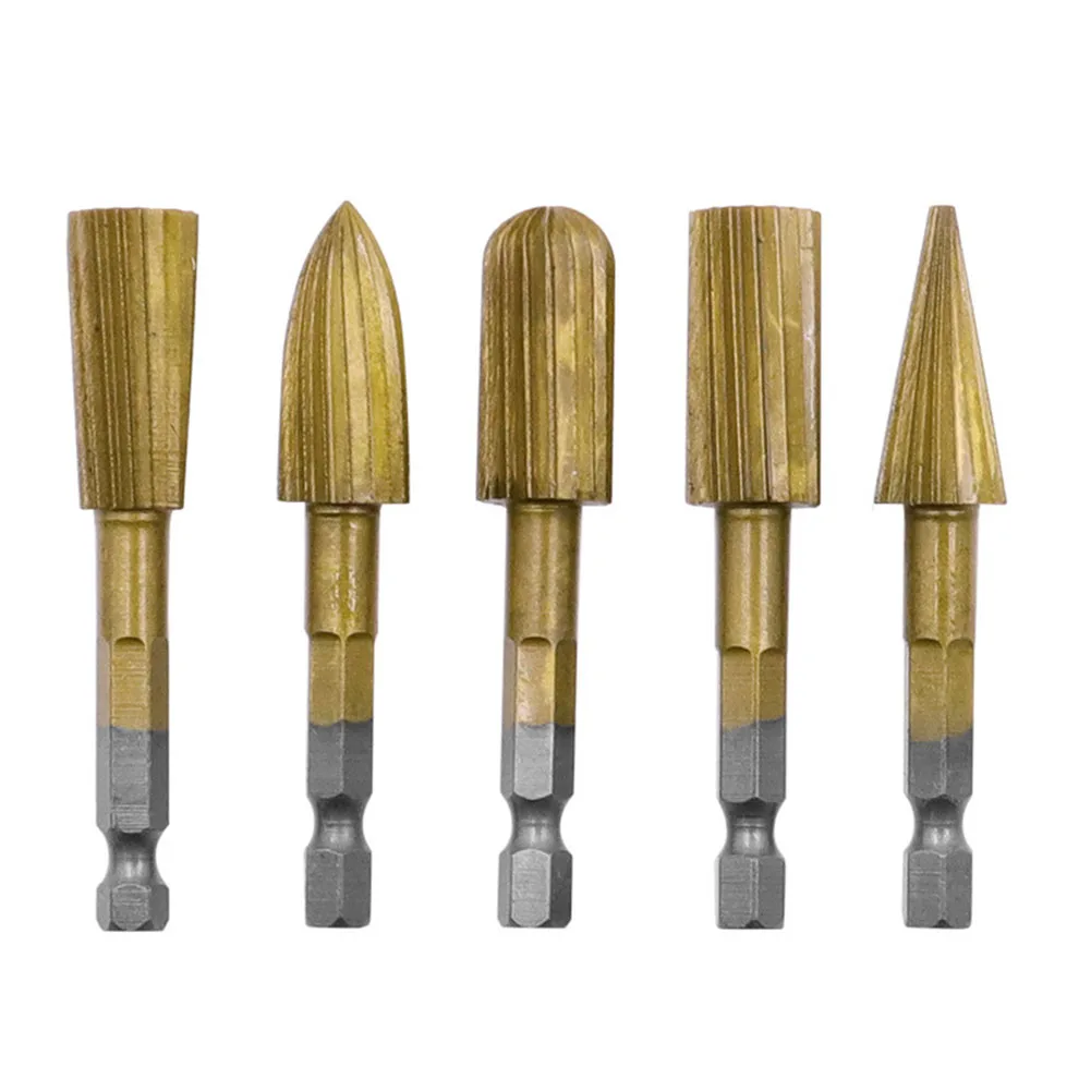 5pcs 6.35mm Shank Woodworking Rotary File Burrs Rasp Cutter Files Woodworking Carving Tool Drill Burrs Electric Grinding Head
5pcs 6.35mm Shank Woodworking Rotary File Burrs Rasp Cutter Files Woodworking Carving Tool Drill Burrs Electric Grinding Head