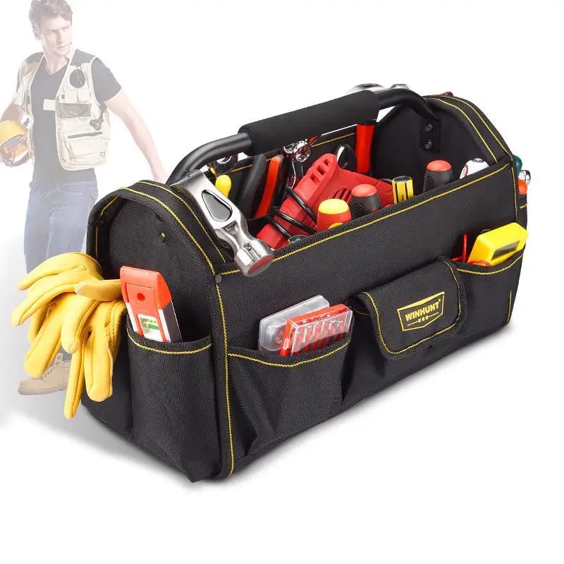 Professional Tool Bag Portable Iron Handle Electrician Bathroom Household Storage Oxford Cloth Work Tools Belt Organizer
Professional Tool Bag Portable Iron Handle Electrician Bathroom Household Storage Oxford Cloth Work Tools Belt Organizer
