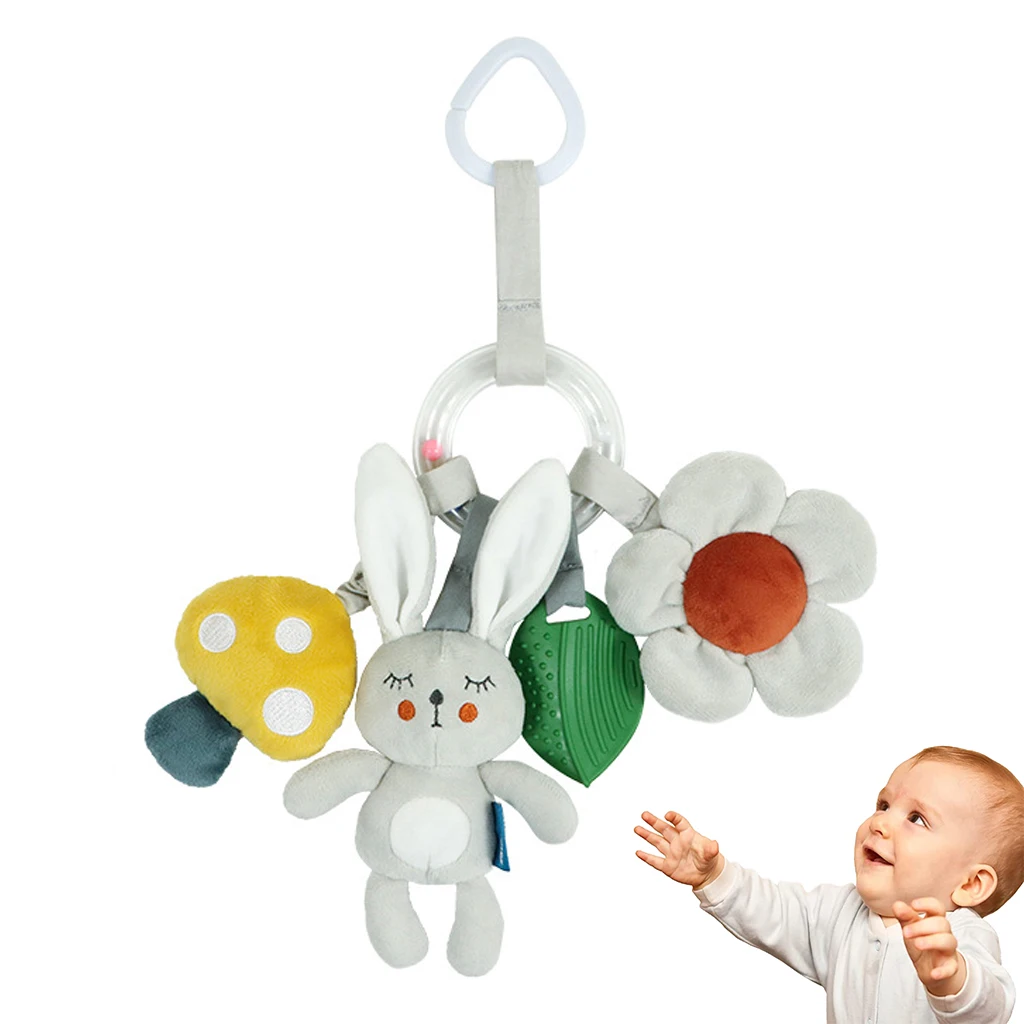 Baby Car Seat Toy, Plush Animal Activity Hanging Rattles Toy for Development, Rabbit
Baby Car Seat Toy, Plush Animal Activity Hanging Rattles Toy for Development, Rabbit