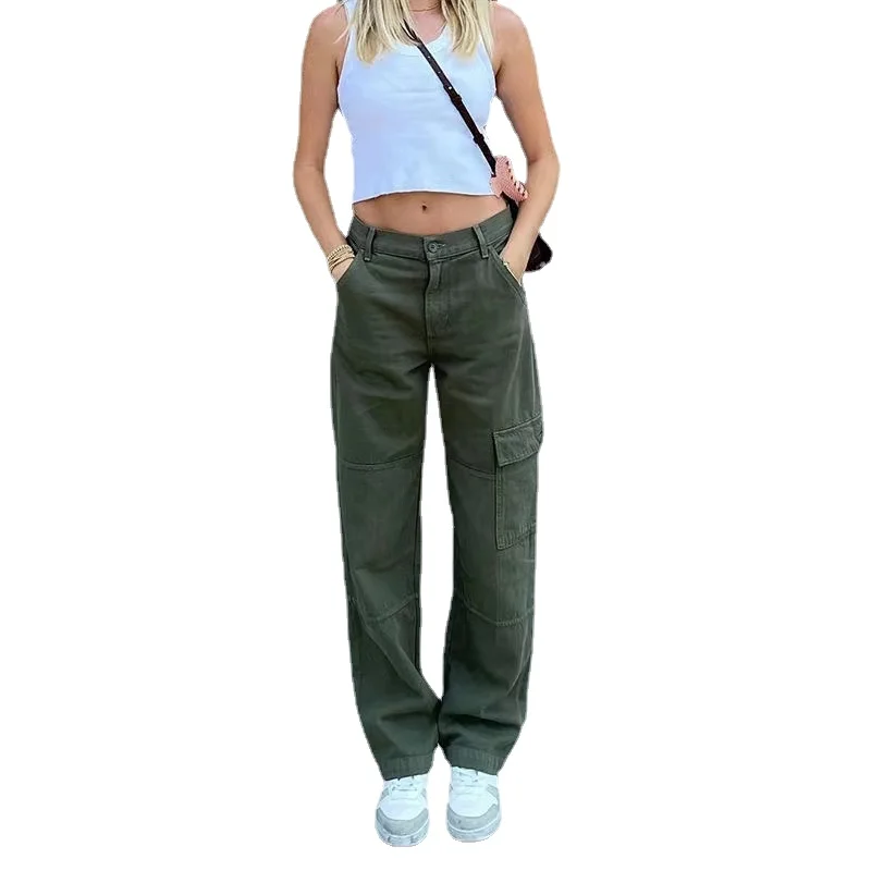 Retro overalls jeans women's fashion new style women's trousers sexy low waist loose casual trousers vintage streetwear Pants
Retro overalls jeans women's fashion new style women's trousers sexy low waist loose casual trousers vintage streetwear Pants