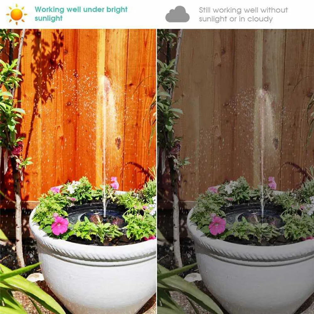 Solar Fountain Floating Pump Water Feature Pool Bird Bath Pond Yard, Garden Decoration Outdoor Living Circulation For Oxygen 1pc
Solar Fountain Floating Pump Water Feature Pool Bird Bath Pond Yard, Garden Decoration Outdoor Living Circulation For Oxygen 1pc