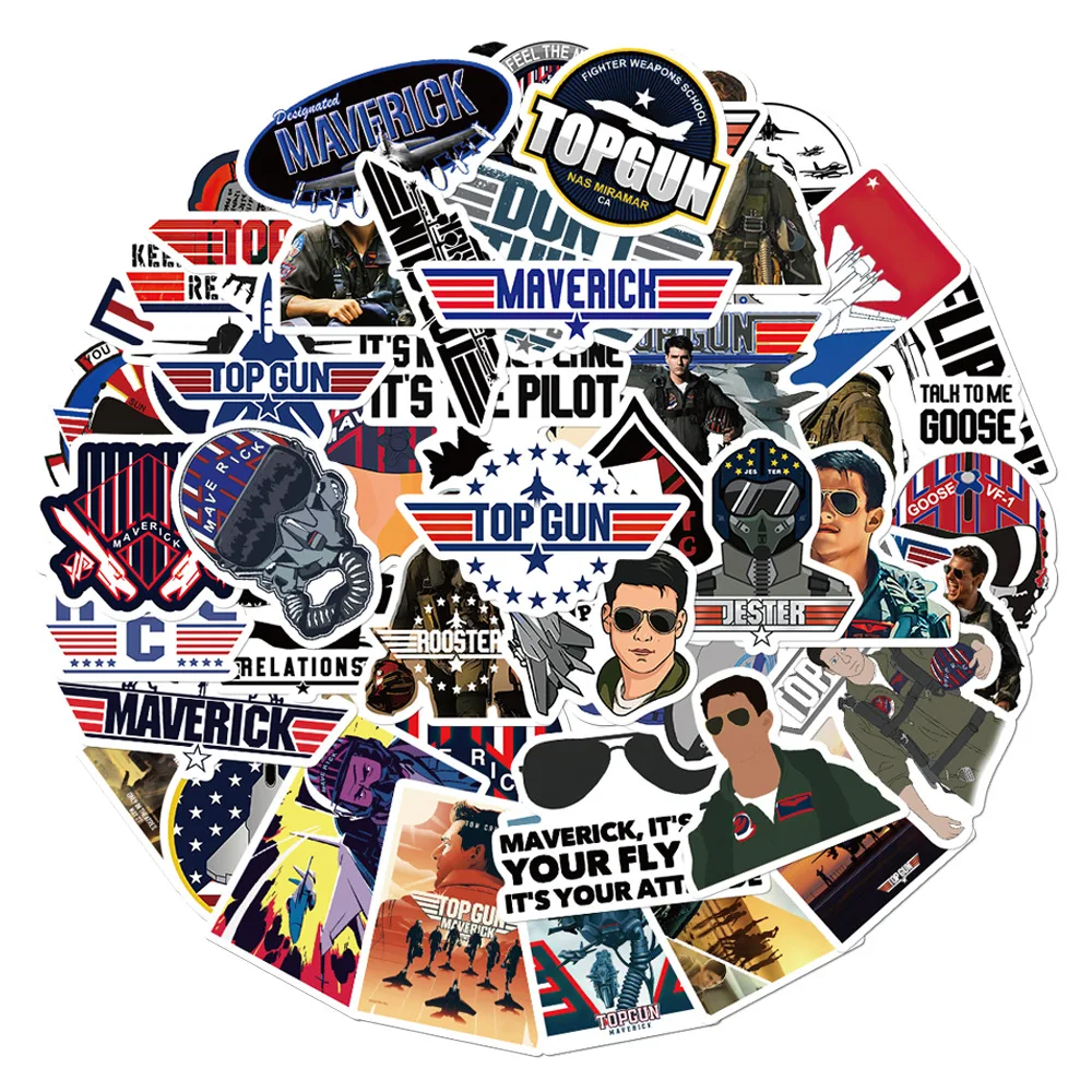 American TV Movie Top Gun Maverick Stickers For Car Laptop Phone Stationery Decal Waterproof Sticker for Kids Toys Fans Gifts
American TV Movie Top Gun Maverick Stickers For Car Laptop Phone Stationery Decal Waterproof Sticker for Kids Toys Fans Gifts