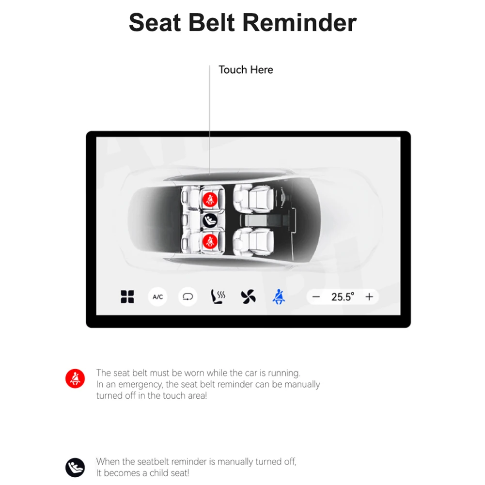 1pcs 1024 X 600 Pixels Rear Touch Screen Entertainment System Climate Control For Tesla Model 3/Y 2019+ Multi-function Display
1pcs 1024 X 600 Pixels Rear Touch Screen Entertainment System Climate Control For Tesla Model 3/Y 2019+ Multi-function Display