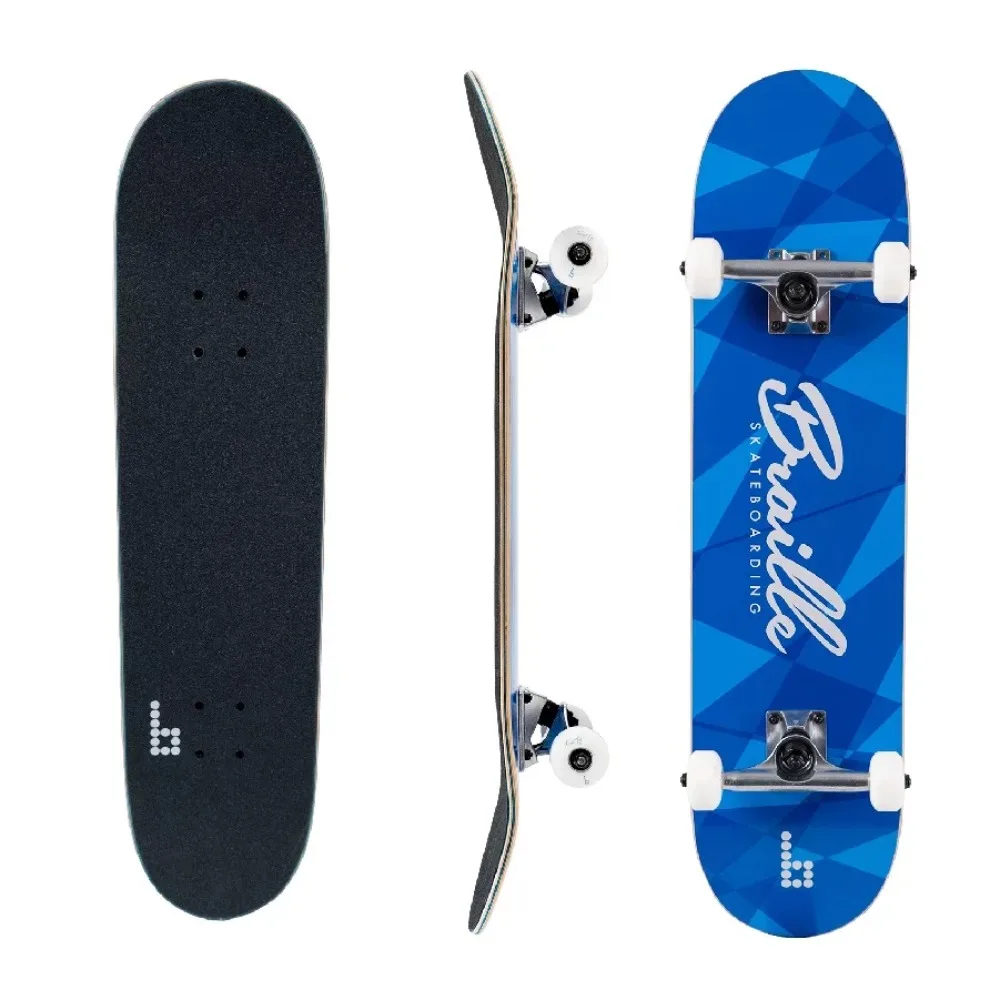 

Professional Skateboard 31 In X 7.75 In. Complete Skateboard With 7-Ply Maple Deck Skate Board and Abec-7 Bearings Longboard