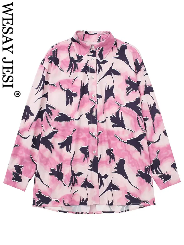 WESAY JESI Spring Fashion Blouse Printed Single Breasted Long Sleeve Lapel Elegant Commuter Blouse For Women Casual All-match
WESAY JESI Spring Fashion Blouse Printed Single Breasted Long Sleeve Lapel Elegant Commuter Blouse For Women Casual All-match