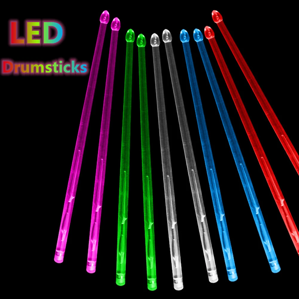 LED Light Up Drumsticks Jazz Drum Sticks 13 Gradient Colorful Lights Drumsticks With Built-in LED Light Percussion Accessories
LED Light Up Drumsticks Jazz Drum Sticks 13 Gradient Colorful Lights Drumsticks With Built-in LED Light Percussion Accessories