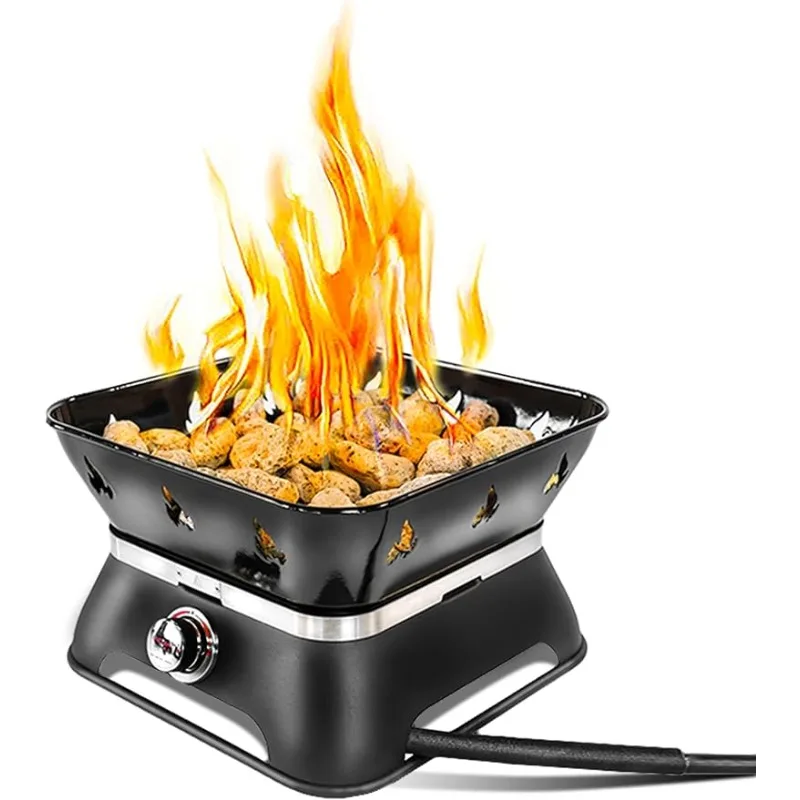Outland Living Firecube 805 Portable 14-Inch Square Propane Gas Fire Pit for Camping with Cover, Carry Kit and Lava Rock Stones
Outland Living Firecube 805 Portable 14-Inch Square Propane Gas Fire Pit for Camping with Cover, Carry Kit and Lava Rock Stones