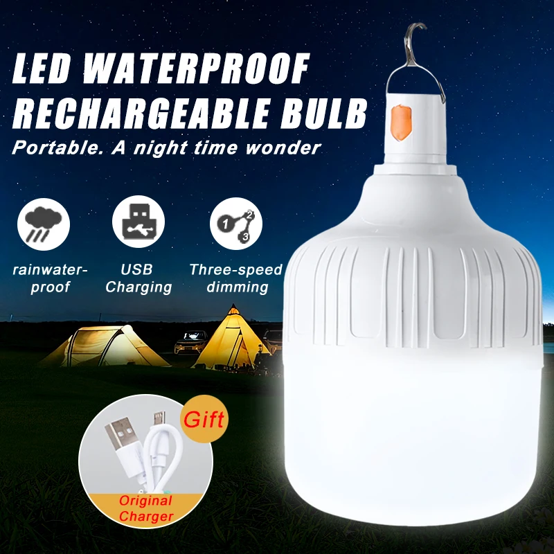 Outdoor USB Rechargeable LED Lamp Bulb Portable Light Lantern Emergency Bulb High Power Tents Lighting Flashlight Equipment Bulb
Outdoor USB Rechargeable LED Lamp Bulb Portable Light Lantern Emergency Bulb High Power Tents Lighting Flashlight Equipment Bulb