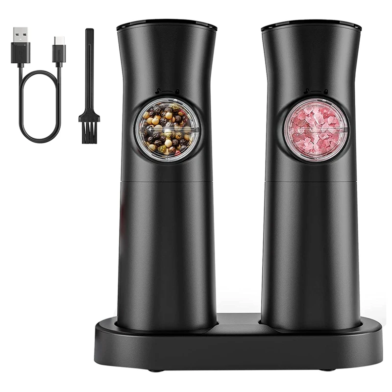 Gravity Sensing Automatic Pepper Grinder Kitchen Pepper Grinder Set With Rechargeable Base 
Gravity Sensing Automatic Pepper Grinder Kitchen Pepper Grinder Set With Rechargeable Base