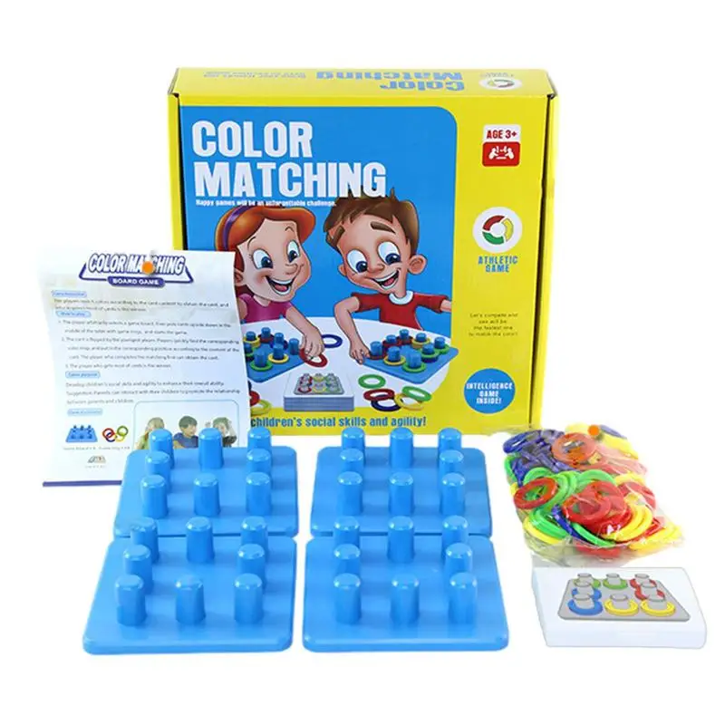 

Color Matching Board Game Color Cognition Parent-Child Ring Competition Toy Parent-Child Interactive Sensory Toys For Kids Boys