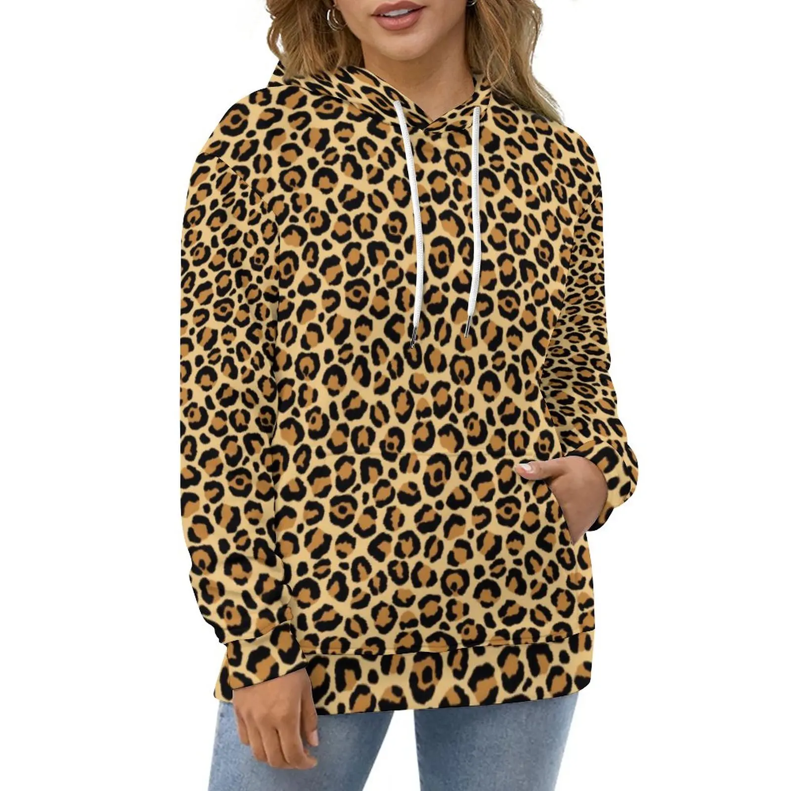 Classic Leopard Hoodies Animal Spots Print Casual Pullover Hoodie Winter Street Wear Oversized Custom Loose Hooded Sweatshirts
Classic Leopard Hoodies Animal Spots Print Casual Pullover Hoodie Winter Street Wear Oversized Custom Loose Hooded Sweatshirts