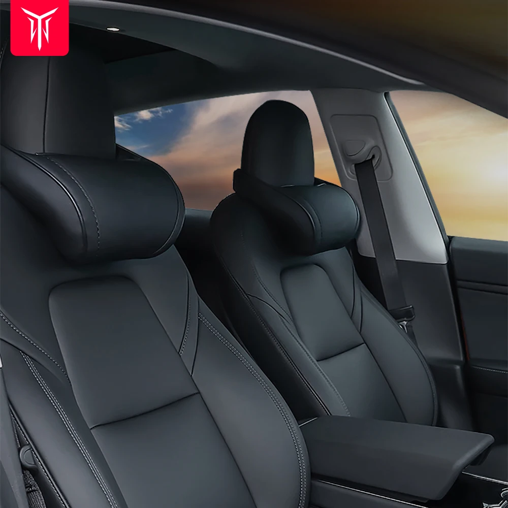 Seat Headrest Travel Rest Neck Pillow PU Leather Neck Pillow Memory Foam Pillows For Tesla Model 3/Y/X/S Car Accessories
Seat Headrest Travel Rest Neck Pillow PU Leather Neck Pillow Memory Foam Pillows For Tesla Model 3/Y/X/S Car Accessories