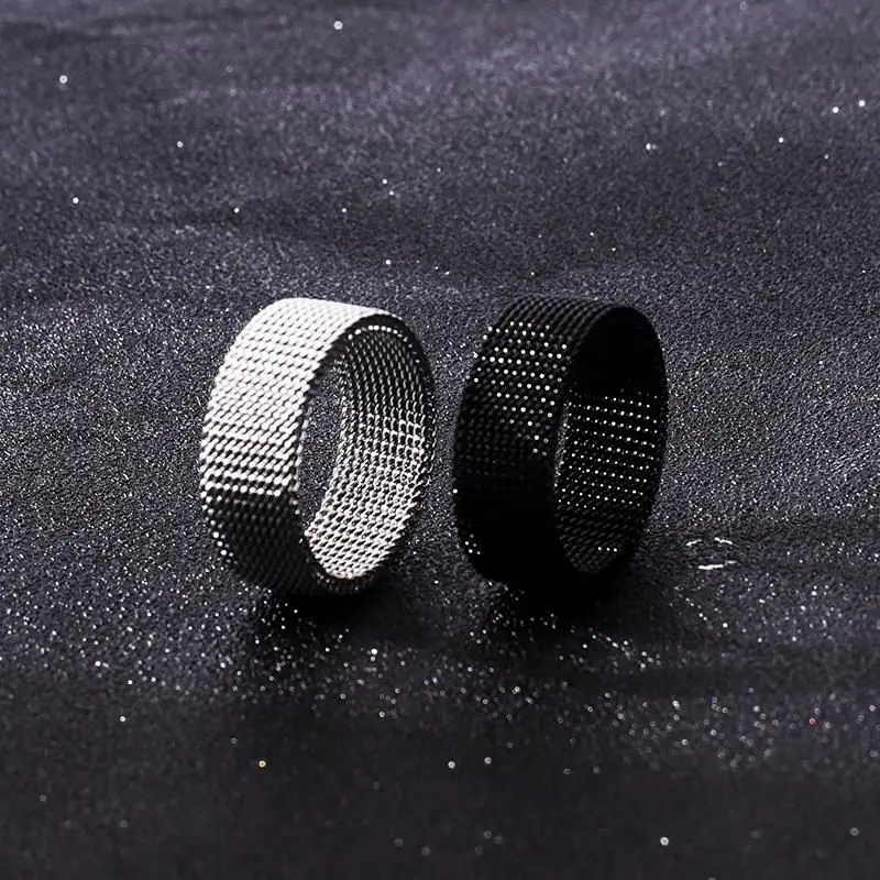 Disney Personalized simple mesh ring hollowed out titanium steel couple ring female fashion soft chain deformable
Disney Personalized simple mesh ring hollowed out titanium steel couple ring female fashion soft chain deformable