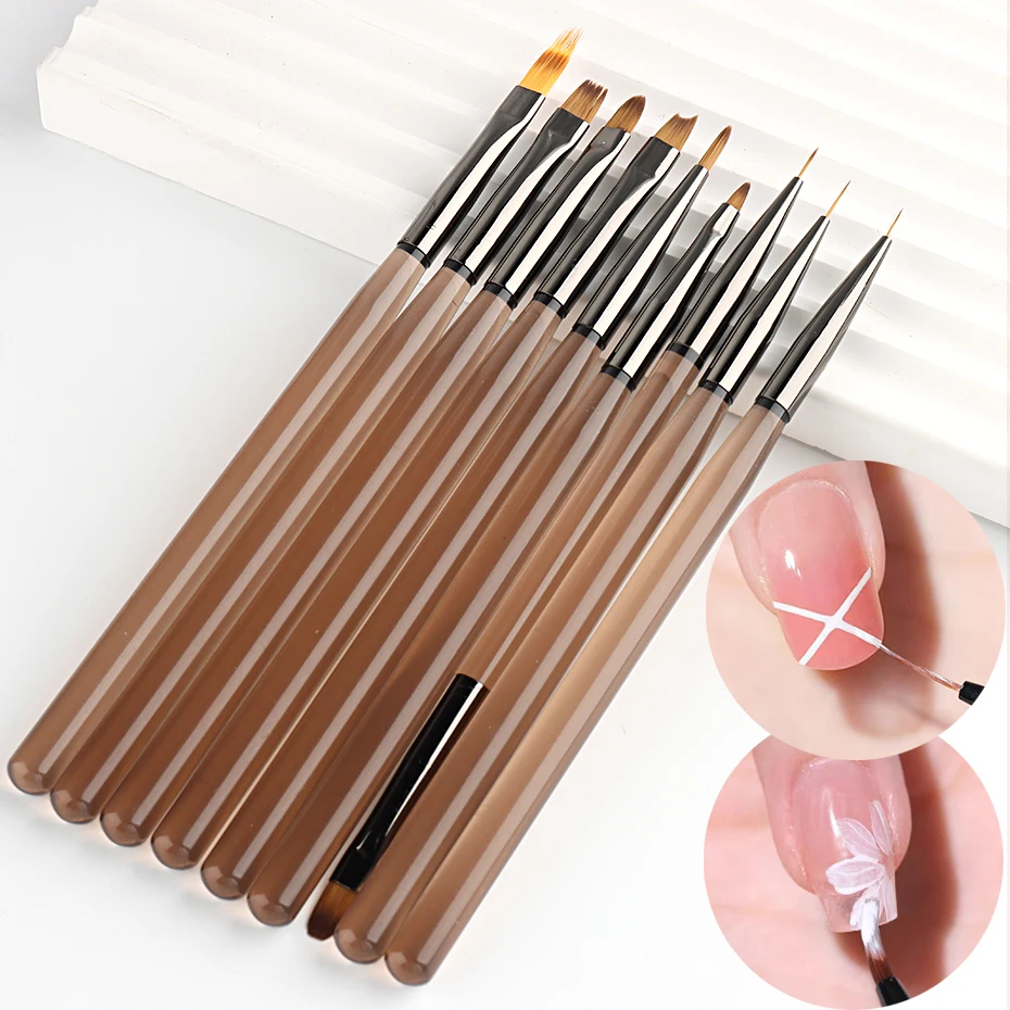 Набор кистей для ногтей Акриловые для французского маникюра # CSB
Набор кистей для ногтей Акриловые для французского маникюра # CSB