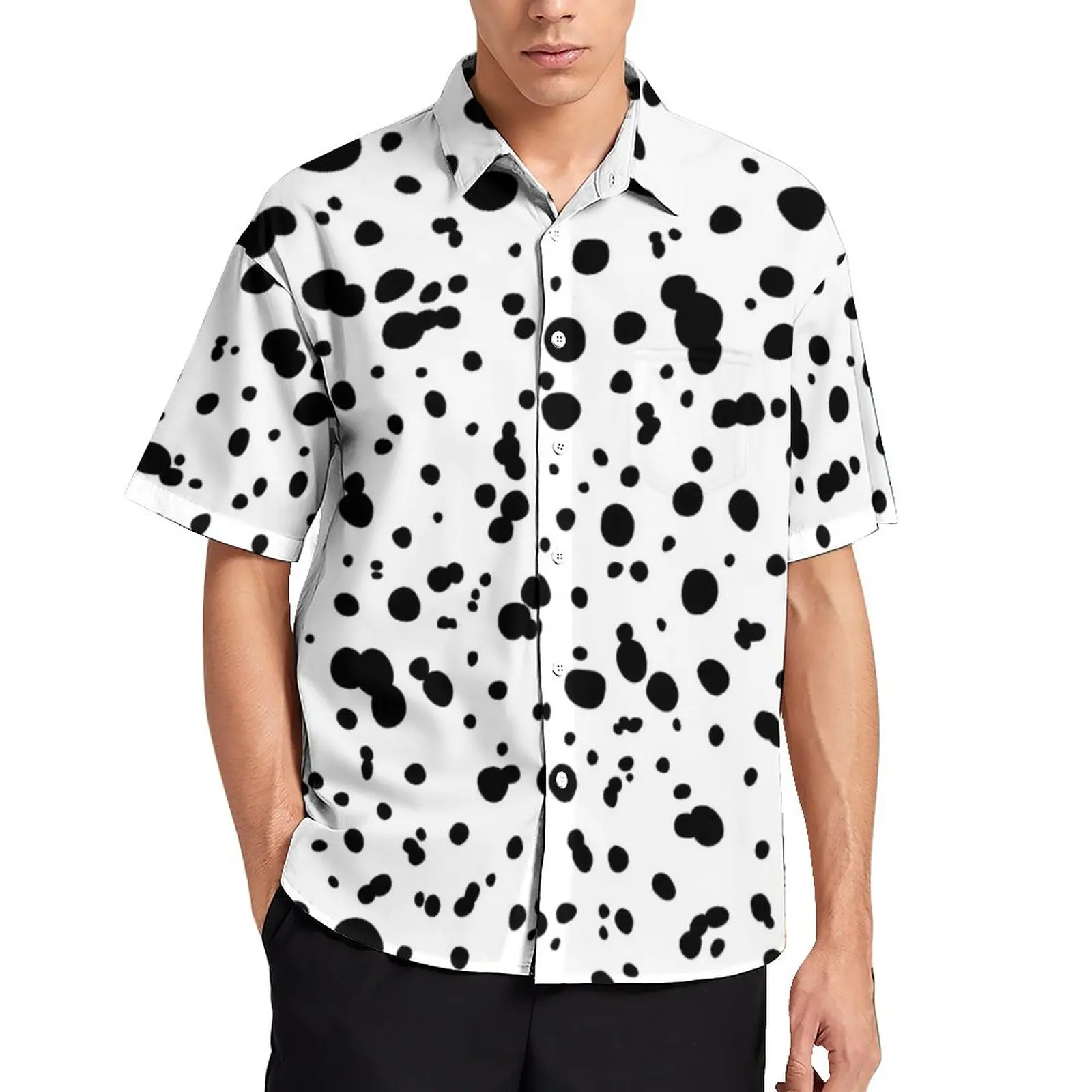 Dalmatian Spot Blouses Men Animal Dots Print Casual Shirts Hawaii Short-Sleeved Pattern Trending Oversize Beach Shirt Gift Idea
Dalmatian Spot Blouses Men Animal Dots Print Casual Shirts Hawaii Short-Sleeved Pattern Trending Oversize Beach Shirt Gift Idea
