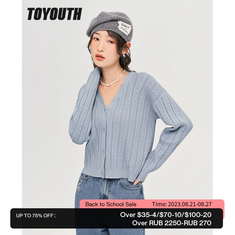 Toyouth Women Knit Cardigan 2022 Autumn Long Sleeves V Neck Sweaters Jacquard Apricot Blue Casual Chic Streetwear Tops
Toyouth Women Knit Cardigan 2022 Autumn Long Sleeves V Neck Sweaters Jacquard Apricot Blue Casual Chic Streetwear Tops