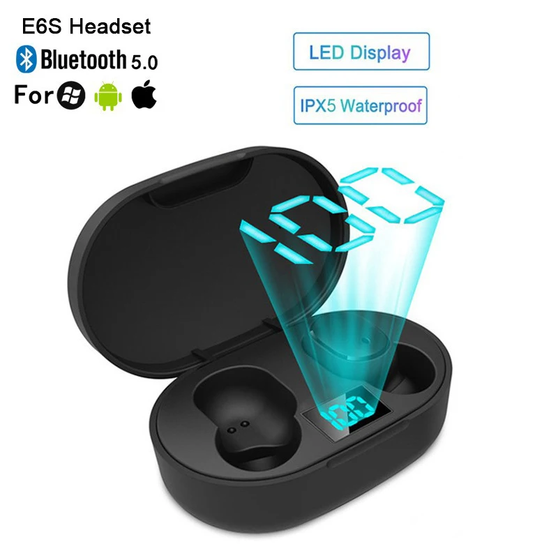E6s In-Ear Smart Digital Earphone Display Bluetooth Headset Wireless Sports Mini Headset Stereo Earphone
E6s In-Ear Smart Digital Earphone Display Bluetooth Headset Wireless Sports Mini Headset Stereo Earphone