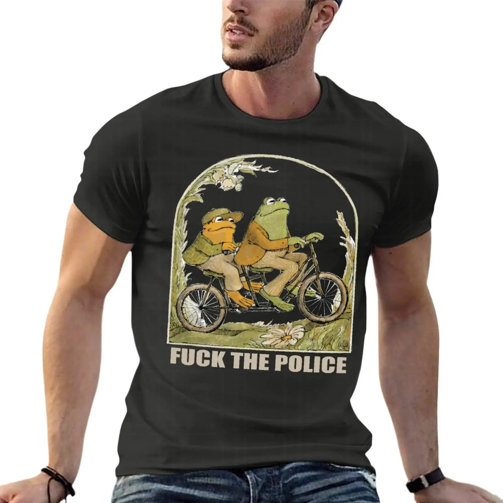 Frog And Toad Fk The Police Funny Oversize T Shirt Branded Men Clothes Short Sleeve Streetwear Large Size Top Tee
Frog And Toad Fk The Police Funny Oversize T Shirt Branded Men Clothes Short Sleeve Streetwear Large Size Top Tee