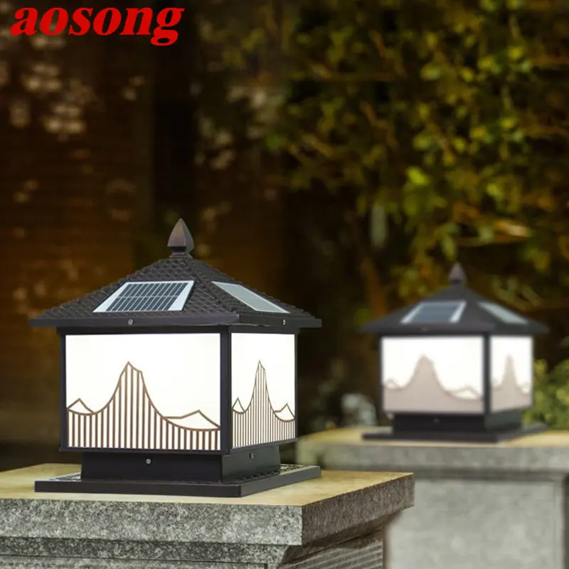 AOSONG Solar Post Lamp Outdoor Vintage Pillar Light Column LED Waterproof IP65 for Modern for Home Garden Patio Decor
AOSONG Solar Post Lamp Outdoor Vintage Pillar Light Column LED Waterproof IP65 for Modern for Home Garden Patio Decor