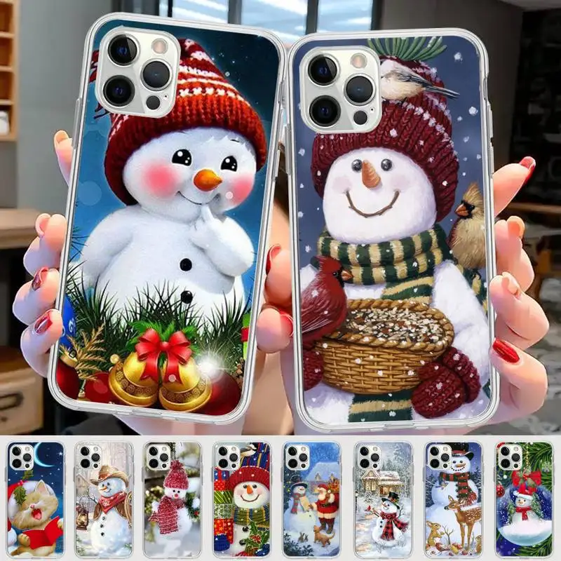 Cute Cartoon Snowman Phone Case For iPhone 14 13 12 Mini 11 Pro XS Max X XR SE 6 7 8 Plus Soft Silicone Cover
Cute Cartoon Snowman Phone Case For iPhone 14 13 12 Mini 11 Pro XS Max X XR SE 6 7 8 Plus Soft Silicone Cover