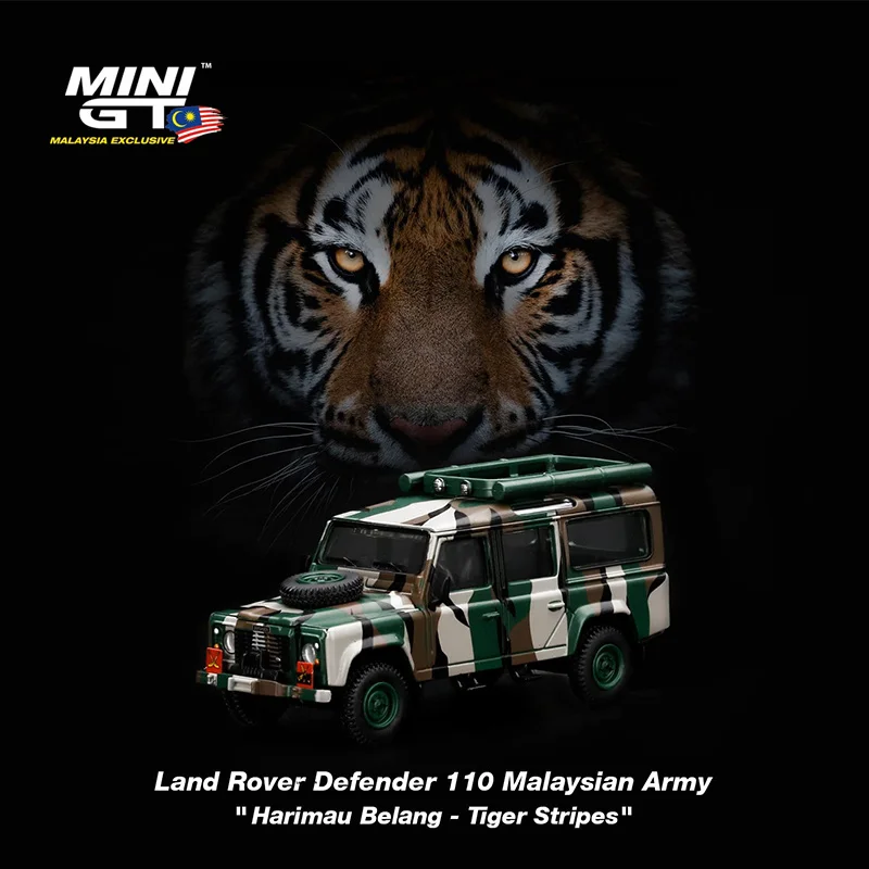 1:64 MINI GT Defender 110 Malaysian Camouflage Army Tiger Edition Limited Alloy Diorama Collection Of Car Models Toy Miniature
1:64 MINI GT Defender 110 Malaysian Camouflage Army Tiger Edition Limited Alloy Diorama Collection Of Car Models Toy Miniature