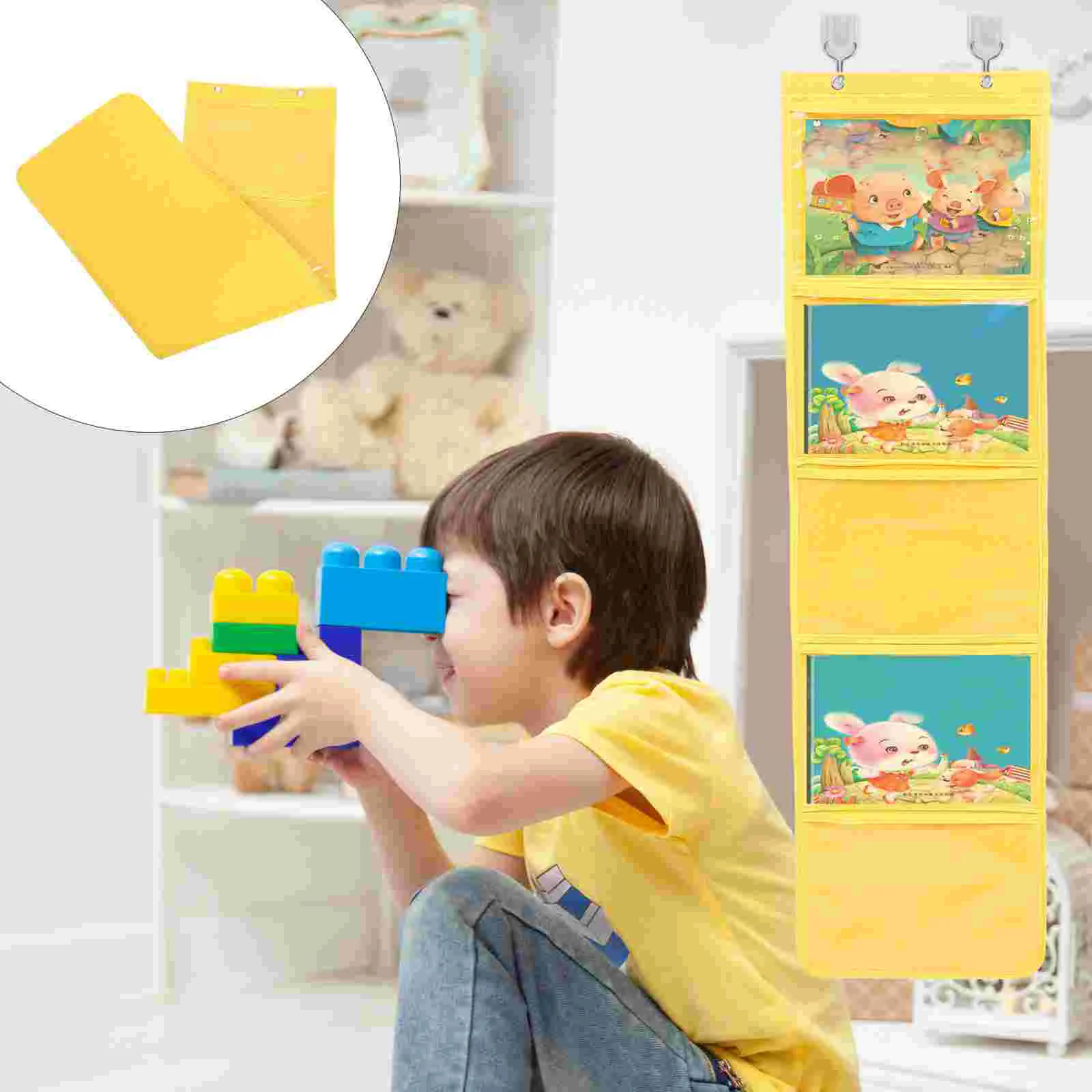 Door Hanging Bag Book Art Works Display Kindergarten Painting Storage Bags Non-woven Fabric Child Organizer
Door Hanging Bag Book Art Works Display Kindergarten Painting Storage Bags Non-woven Fabric Child Organizer