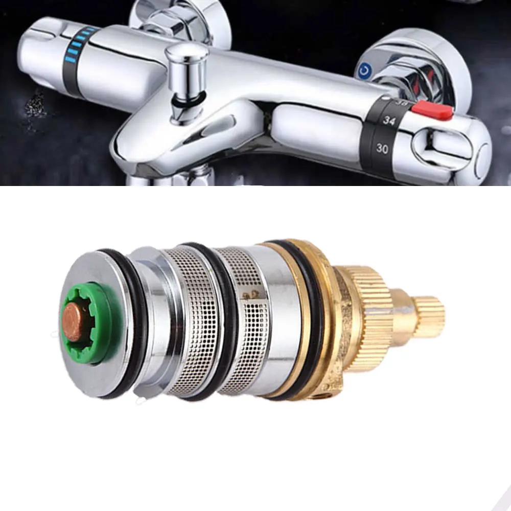 1pcs Brass Thermostatic Cartridge Shower Mixer Valve Bar Repair Kit Intelligent Thermostatic Faucet Cartridges Valve Core
1pcs Brass Thermostatic Cartridge Shower Mixer Valve Bar Repair Kit Intelligent Thermostatic Faucet Cartridges Valve Core