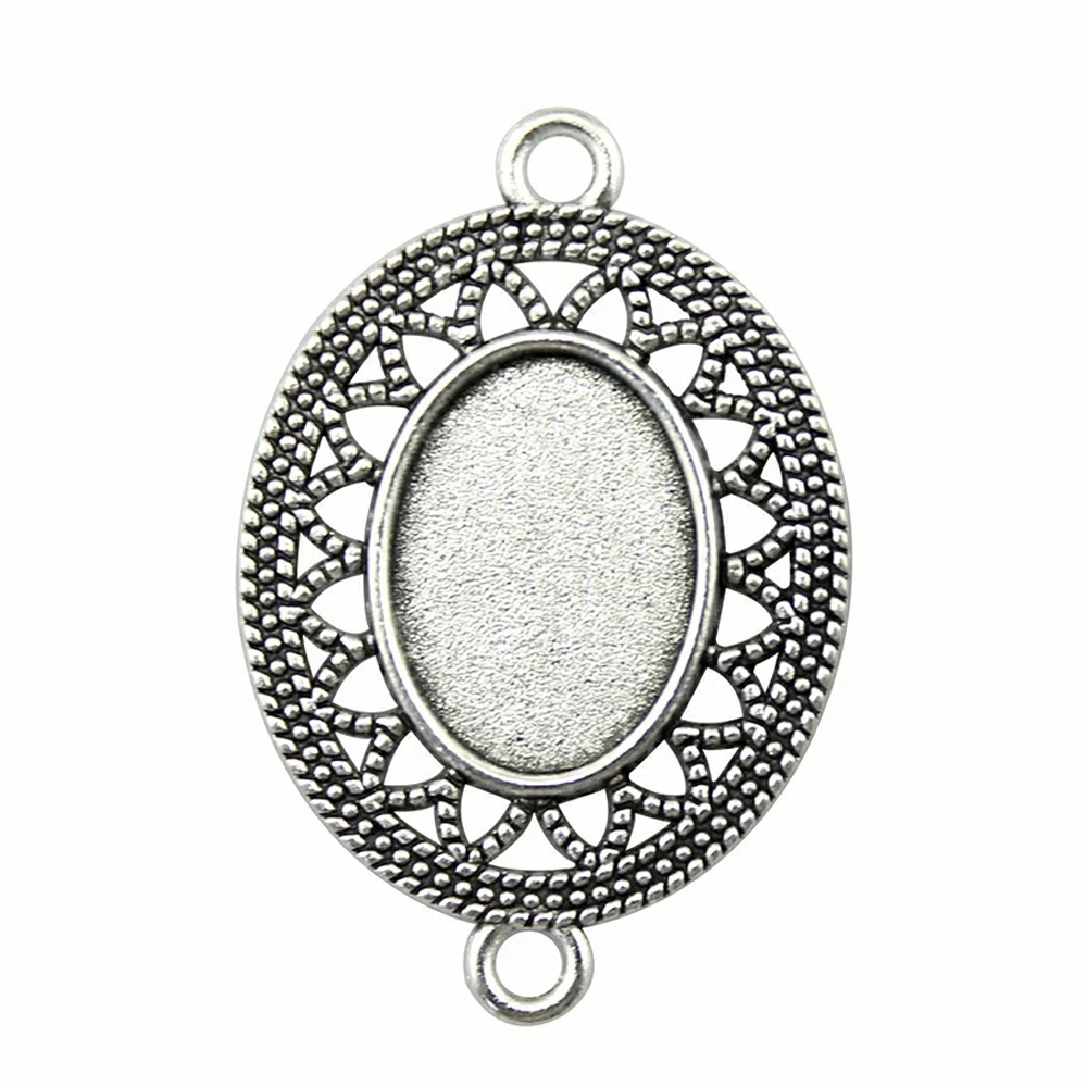 4pcs Fit 13x18mm Oval Flower Connector Style Cameo Cabochon Pendant Base Setting For Jewelry Making DIY Necklace Making
4pcs Fit 13x18mm Oval Flower Connector Style Cameo Cabochon Pendant Base Setting For Jewelry Making DIY Necklace Making