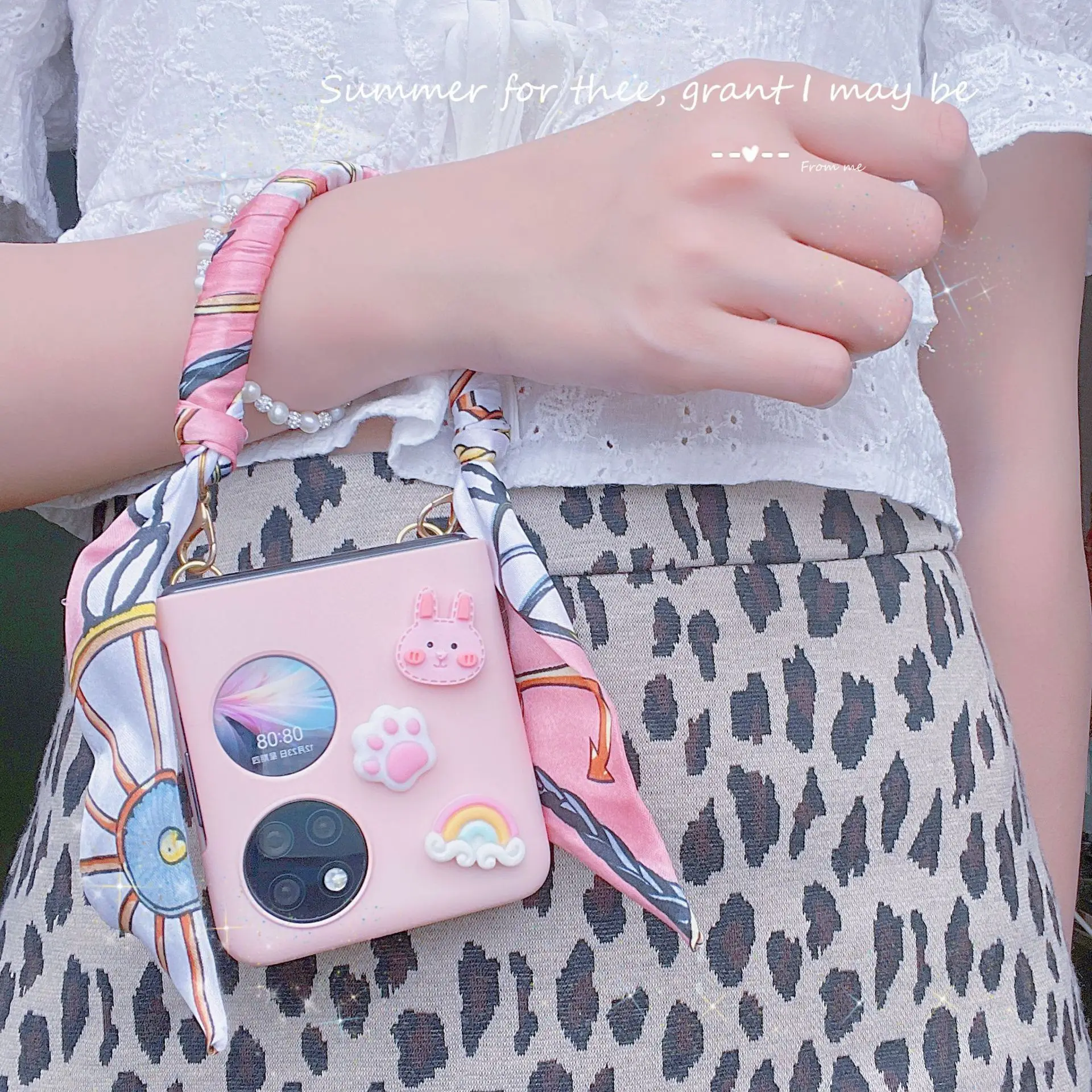 For Huawei Pocket S P50 Pocket DIY Rabbit Cat Claw Rainbow Little Fresh Silk Scarf Silicone Ring Hard Mobile Phone Case Cover 
For Huawei Pocket S P50 Pocket DIY Rabbit Cat Claw Rainbow Little Fresh Silk Scarf Silicone Ring Hard Mobile Phone Case Cover