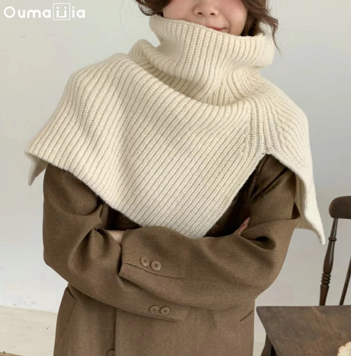 Scarf Women Unisex Couple Winter Fashion Accessories Thick Outerwear Warm High Neck Collar Knitted Shawl Warm Oumaijia
Scarf Women Unisex Couple Winter Fashion Accessories Thick Outerwear Warm High Neck Collar Knitted Shawl Warm Oumaijia
