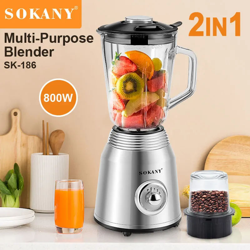 800W Countertop Blender, Personal Blender Coffee grinder Combo for Shake and Smoothies, Frozen Fruit Drinks, Smoothies, Sauces
800W Countertop Blender, Personal Blender Coffee grinder Combo for Shake and Smoothies, Frozen Fruit Drinks, Smoothies, Sauces