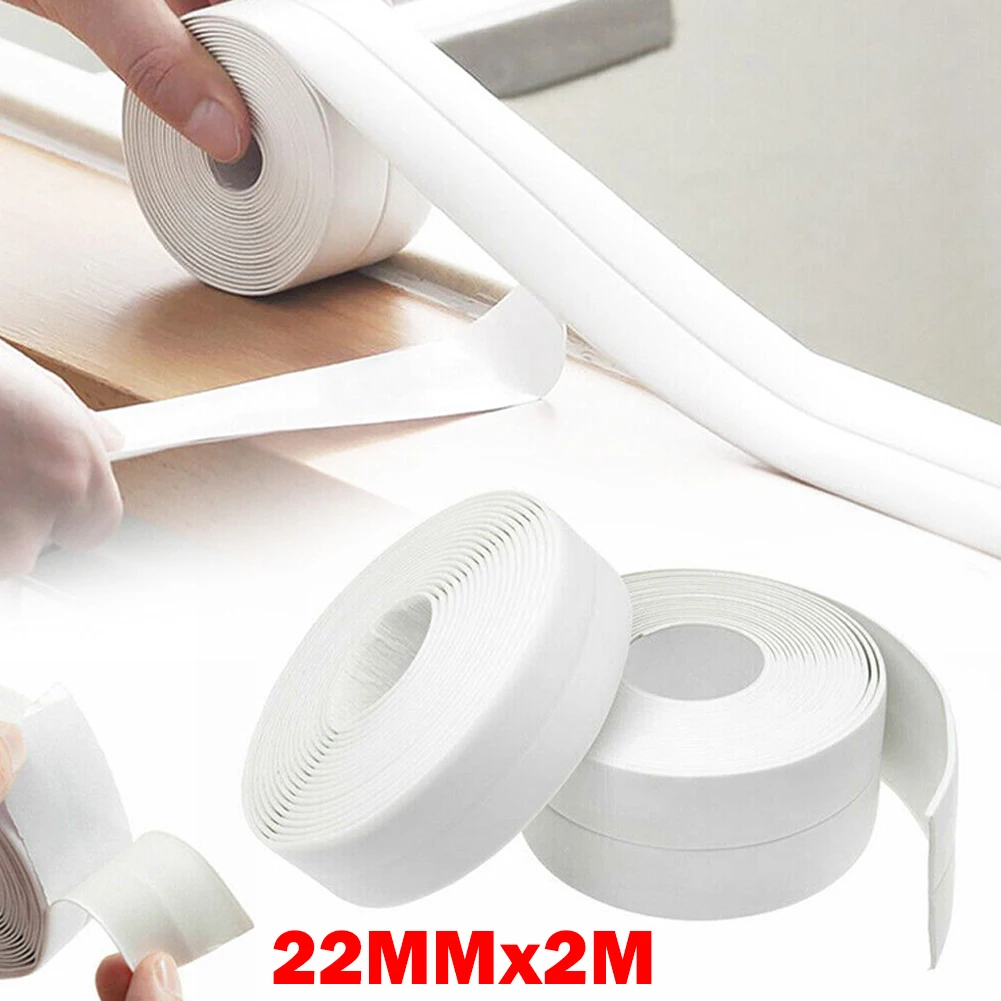 2M PVC Waterproof Tape Sink Crack Strip Kitchen Bathroom Bathtub Corner Sealing Tape Self Adhesive Sink Stove Crack Stickers
2M PVC Waterproof Tape Sink Crack Strip Kitchen Bathroom Bathtub Corner Sealing Tape Self Adhesive Sink Stove Crack Stickers