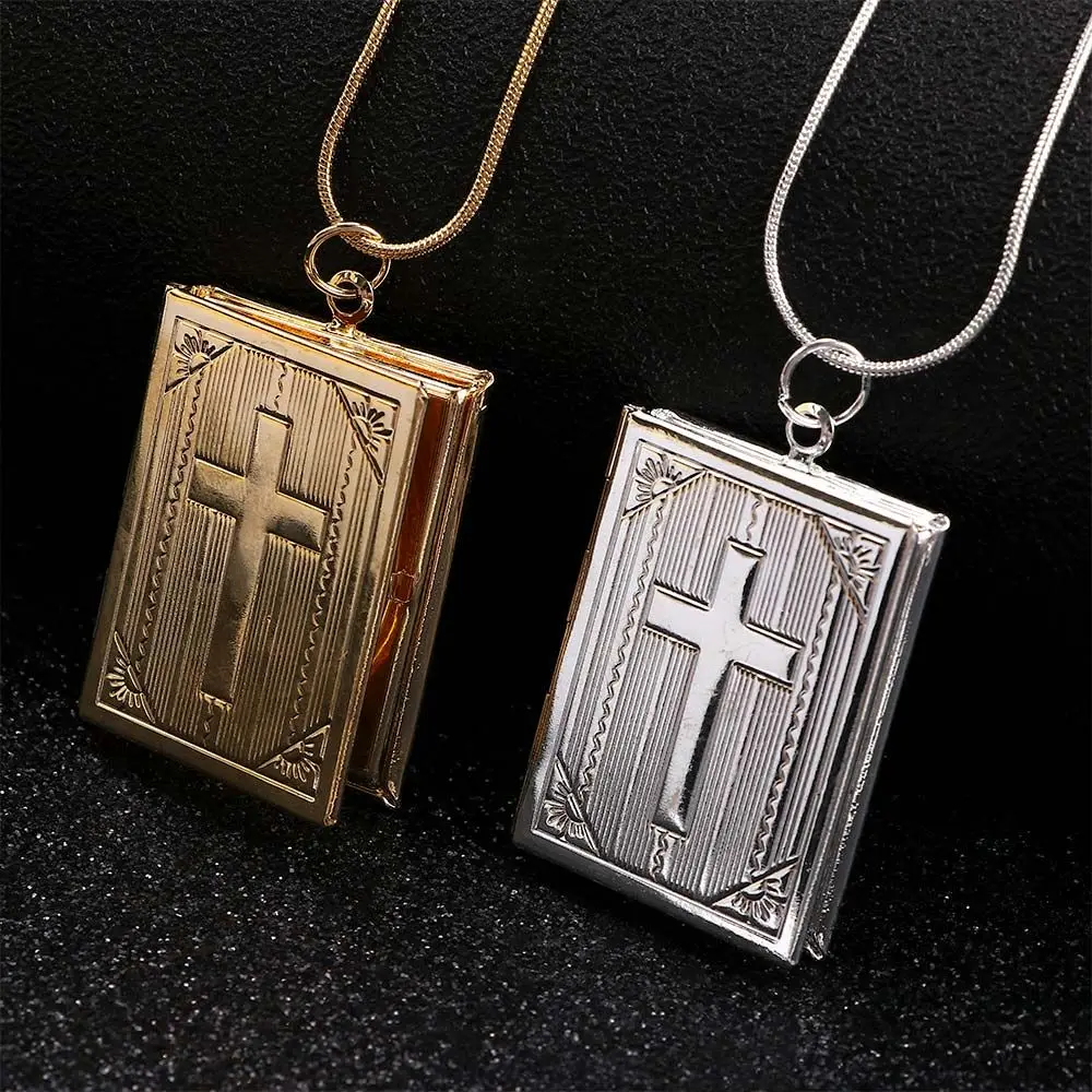 Locket Charms Pciture Frame Christian Cross Bible Box Women Chains Jewelry Necklace Clothing Accessories
Locket Charms Pciture Frame Christian Cross Bible Box Women Chains Jewelry Necklace Clothing Accessories
