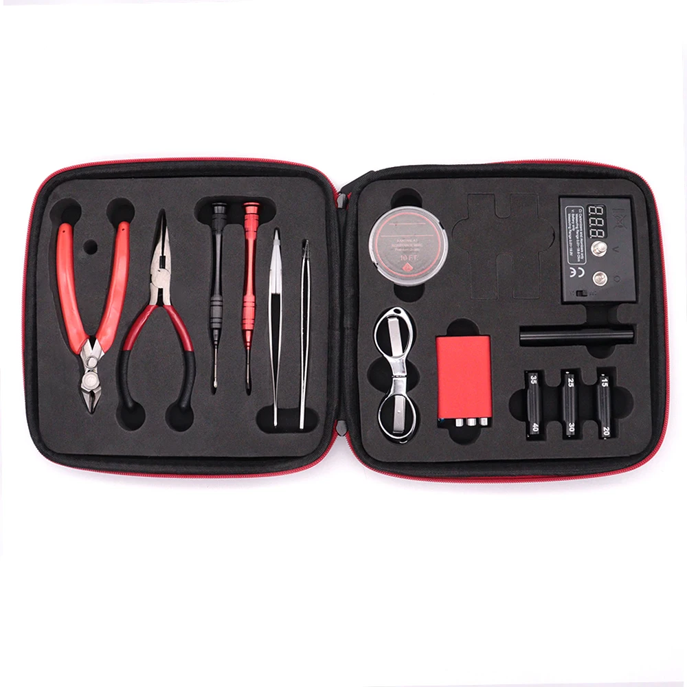 Master DIY v2 Kit E-Cigarette RDA Atomizer coil tool bag Accessories RDA DIY Tool Kit All-in-one Vape Device Rebuild Atomizer
Master DIY v2 Kit E-Cigarette RDA Atomizer coil tool bag Accessories RDA DIY Tool Kit All-in-one Vape Device Rebuild Atomizer