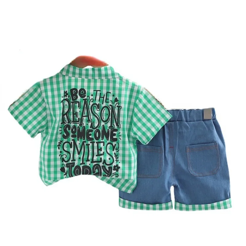 New Summer Fashion Baby Clothes Children Boys Girls Plaid Shirt Shorts 2Pcs/Sets Toddler Casual Costume Infant Kids Tracksuits
New Summer Fashion Baby Clothes Children Boys Girls Plaid Shirt Shorts 2Pcs/Sets Toddler Casual Costume Infant Kids Tracksuits